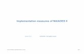 Implementation measures of NAIADES II · Implementation measures of NAIADES II ... EFIP European Federation of Inland Ports ESO European Skippers Organisation INE Inland Navigation