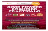 e email: GCSE Physics Required Practicals School/gsa... · Come and have a go at the GCSE Physics required practicals – a selection of the activities from AQA, OCR and Edexcel examination