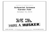 UNIVERSITY OF NEBRASKA-LINCOLN Actuarial Science Career Fair · The University of Nebraska-Lincoln is an equal opportunity educator and employer. ... Actuarial Science Career Fair