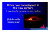 Black hole astrophysics in the new century · 1 Black hole astrophysics in the new century Chris Reynolds Department of Astronomy University of Maryland Armitage & Reynolds (2004)