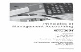 MAC2601E2 · INTRODUCTION vi PART 3: PLANNING, BUDGETING AND CONTROLLING PERFORMANCE 1 Topic 9 – Budgeting techniques 3 Study unit 21: The budgeting process 5 1 Introduction 5 2