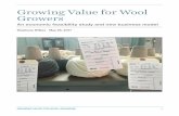 Growing Value for Wool Growers - Fibershed · Research Methods 16 Demand Analysis 19 Online Survey Results 19 ... subsequently woven into twill fabric. GROWING VALUE FOR WOOL GROWERS