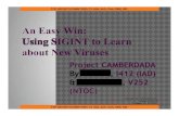 An Eas Win: Using SIGINT to Learn about ew Viruses · TOP SECRET//COMINT//RE TLO USA, AUS, CAN, GBR, NZL An Eas about Win: Using SIGINT to Learn ew Viruses Project CAMBERDADA ByHl,
