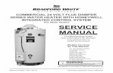 Gas Water Heaters SERVICE MANUAL - Amazon S3...The control board sends 24 volts from damper terminal #2 on the control plug to the flue damper. 2 Flue damper begins to rotate open.