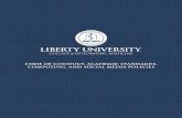 LUCOM CODE OF CONDUCT, ACADEMIC STANDARDS, · LUCOM CODE OF CONDUCT, ACADEMIC STANDARDS, COMPUTING, AND SOCIAL MEDIA POLICIES I. PREAMBLE Liberty University students, faculty, administrators,