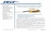 Dynamically Tunable Laser - pgt-photonics.com · Dynamically Tunable Laser DTL C13/L13 is a family of tunable laser products able to address the requirements of DWDM optical networks,