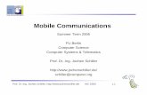Mobile Communications · 2018-05-08 · Overview of the lecture Introduction BroadcastSystems zUse-cases, applications zDefinition of terms zChallenges, history WirelessTransmission