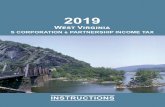 2019 - West Virginiatax.wv.gov/Documents/TaxForms/2019/spf100.instructions.2019.pdf · R. D. Bailey Lake, Wyoming County 2019 W V S CORPORATION º PARTNERSHIP INCOME TAX INSTRUCTIONS