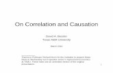 Correlation and Causation - Texas A&M Universityagecon2.tamu.edu/people/faculty/bessler-david... · On Correlation and Causation David A. Bessler 1 Texas A&M University ... Judea