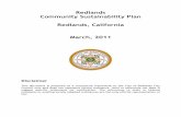 Redlands Community Sustainability Plan Redlands, California … · 2019-06-27 · Redlands Community Sustainability Plan Redlands, California March, 2011 Disclaimer This document