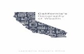 Geography of Wealth - California Legislative Analyst's Officehomes in coastal areas is a key driver of high wealth in these areas, home wealth is only part of the story. In most high-wealth