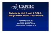 Bellefonte Unit 3 and 4 COLA: Design Basis Flood Calc Review · design basis flood calculations – Relationship between NRC’s review schedule and TVA’s milestones as outlined