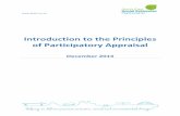Introduction to the Principles of Participatory Appraisal · system rooted in Participatory Appraisal. It is intended as a guide for facilitators or commissioners rather than as a
