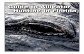 Guide to Hunting Florida AlligatorsGuide to Alligator Hunting in Florida 5 If you need or want to make changes to your application’s hunt choices or credit card information, you