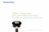 The future of productivity - Deloitte US · The future of productivity Figure 3 Canada and U.S. GDP per worker, indexed to 1981 Figure 4 Labour productivity growth, 2001-2009 The