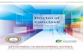 Doctoral Conclavemnit.ac.in/cms/uploads/2019/01/BrochureDoctoralConclave_MAR2019.pdf · IIM Raipur, India Prof. Gabrila Chmelikova Mendelova University, Czech Republic Dr. Suresh