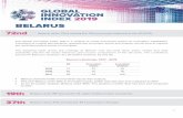BELARUS - World Intellectual Property Organization · Belarus ranks 37th among the 39 economies in Europe . BELARUS . The Global Innovation Index (GII) is a ranking of world economies