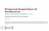 Primary Colours Proposed Acquisition of OneBeacon Secondary … · 2017-05-02 · Do not put content on the brand signature area Primary Colours RGB = 198, 12, 48 RGB = 0, 179, 190