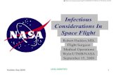 Infectious Considerations In Space Flight · Infectious Considerations In Space Flight Robert Haddon,MD, Flight Surgeon . . Medical Operations .. Wyle/UTMB/NASA ... Marine organism