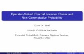 Operator-Valued Chordal Loewner Chains and Non-Commutative ...brent/conferences/EPOAS/slides/Jekel.pdf · David A. Jekel (UCLA) Operator-valued Loewner Chains EPOAS 2017 4 / 43. Loewner