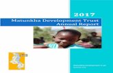 Matunkha Development Trust Annual Report · The MDT in this year has managed to sensitise the youth on the establishment of Youth clubs and managed to establish 19 youth clubs in
