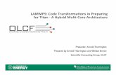 LAMMPS OLCF Titan Summit · prepare LAMMPS for Titan 1. Give an overview of Molecular Dynamics Overview of MD/LAMMPS Runtime profile of LAMMPS 2. Accelerating LAMMPS Accelerating