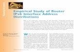 Empirical Study of Router IPv6 Interface Address Distributions · Measuring the Internet Empirical Study of Router IPv6 Interface Address Distributions Justin P. Rohrer, Blake LaFever,