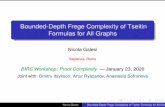 Bounded-Depth Frege Complexity of Tseitin Formulas for All ... · Nicola Galesi Bounded-Depth Frege Complexity of Tseitin Formulas for All Graphs. From W r to H r 1 2 H r 1 2 is a