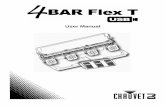 User Manual - CHAUVET DJ · Page 2 of 19 BEFORE YOU BEGIN 4Bar Flex T USB User Manual Rev. 1 Product at a Glance Safety Notes Use on Dimmer Auto Programs Outdoor Use Auto-ranging
