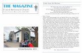 Letter from the Minister THE MAGAZINE · 1October/November 2019 THE MAGAZINE United Reformed Church Colwyn Avenue, Rhos-on-Sea, LL28 4RA 2 Letter from the Minister The earth is the