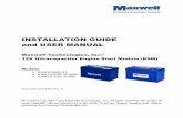 12V ESM INSTALLATION GUIDE AND USER MANUAL · Installation Guide and User Manual – 12V ESM Page 1 Document No.: 1017462.5 ©2014 Maxwell Technologies, Inc. ® 1 Safety The Ultracapacitor