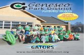 activity Guide - Geneseo Park District · Help support our mission... Through your businesses’ involvement you help support the Geneseo Park District’s mission to enhance the