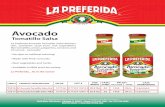 Avocado...La Preferida Avocado Tomatillo Salsa delivers rich, authentic taste from real ingredients like tomatillo, onion, jalapeños, serranos and of course - avocado! • No dyes