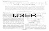 Abstract Index Terms IJSER · Abstract— The paper presents the system which prevents accident and theft of the vehicle using ARM7 microcontroller. The system consists of two CCD