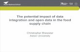The potential impact of data integration and open data in ... · The potential impact of data integration and open data in the food supply chain ... invention to a public utility