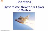 Chapter 4 Dynamics: Newton’s Laws of Motionmxchen/phys1010901/LectureCh04.pdfthe Force of Gravity; and the Normal Force. Weight is the force exerted on an object by gravity. Close