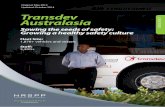 Transdev Australasia - Amazon S3 · 2017-06-29 · Developing a strong safety culture requires the integration of clearly expressed safety standards, objectives, and responsibilities