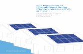 Grid Integration of Distributed Solar Photovoltaics (PV) · 2018-12-21 · Grid Integration of Distributed Solar Photovoltaics (PV) in India A review of technical aspects, best practices