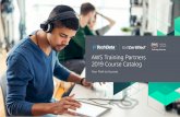 AWS Training Partners 2019 Course Catalog · 17 aws certification exams › 19 step-by-step guide for signing up› 03 welcome 05 aws learning paths › 04 ›apn training partners