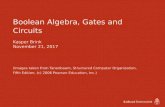Boolean Algebra, Gates and Circuits - Radboud Universiteit · Boolean Algebra, Gates and Circuits Kasper Brink November 21, 2017 (Images taken from Tanenbaum, Structured Computer