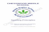 CHESSWOOD MIDDLE SCHOOL · 2012-09-21 · CHESSWOOD MIDDLE SCHOOL Spelling Principles (with reference and thanks to Pen Bartlett’s Wessex Dyslexia Programme) This publication is