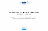 Synopsis of RFCS Projects 2015 – 2017...Synopsis of RFCS Projects 2015 – 2017 Full list of projects co‐financed by the Research Fund for Coal and Steel of the European Union