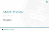 Digital Forensics - IITPSA...Digital Forensics Obstacles to obtaining digital evidence • Evidence is easy to destroy and can be difficult to obtain – starting PC updates hundreds
