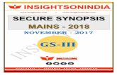 | SECURE ... · SECURE SYNOPSIS MAINS - 2018 ... Topic: Major crops cropping patterns in various parts of the country, different types of irrigation and irrigation ... What do you