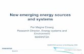 New emerging energy sources and systems · MARINTEK seminar at NorShipping 2009. 2 New emerging energy sources ... Power and propulsion systems 5–15 Low-carbon fuels 5–15* Renewable
