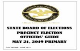 STATE BOARD OF ELECTIONS Primary Precinct Election Officers' Guide.pdfvoting machine. The precinct election officer must instruct the individual of the option to request a hearing