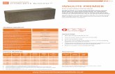 Insulite Premier Datasheet 2 ARMSTRONG... · · Manufactured to BS EN 771-3. · Inner & outer leaf of external cavity walls. · Internal partition walls. · Acoustic separating party