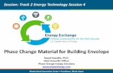 Phase Change Material for Building Envelope · Phase Change Material for Building Envelope Session: Track 2 Energy Technology Session 4 Reyad Sawafta, Ph.D. Chief Scientific Officer