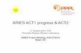 Kessel ARIES ACT1 ACT2 092612aries.ucsd.edu/ARIES/MEETINGS/1209/Kessel.pdf · ARIES ACT1 progress & ACT2 C. Kessel and F. Poli Princeton Plasma Physics Laboratory ARIES Project Meeting,