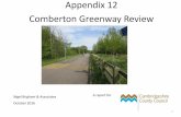 Appendix 12 omberton Greenway Review...2 ambridge Area Greenways Review (V5) omberton Greenway —Appendix 12 October 2016 Introduction This report is based on fieldwork carried out